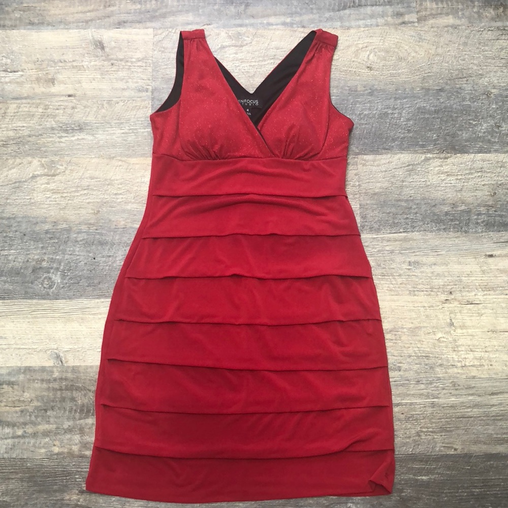 Little red cocktail dress- barely worn